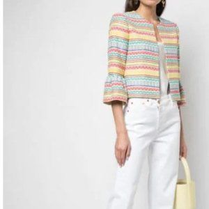 ALICE + OLIVIA Ruffle Sleeve Jacket - Size Medium